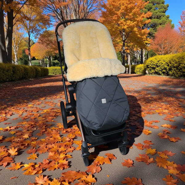 KaiserKaiser   COOSY Lammfell Kinderwagen Fusssack anthracite