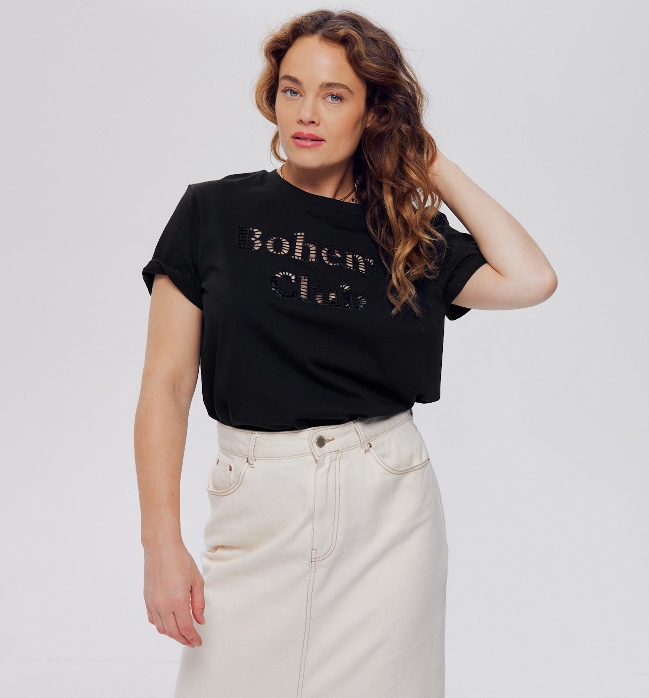 T-shirt à message Femme - Noir