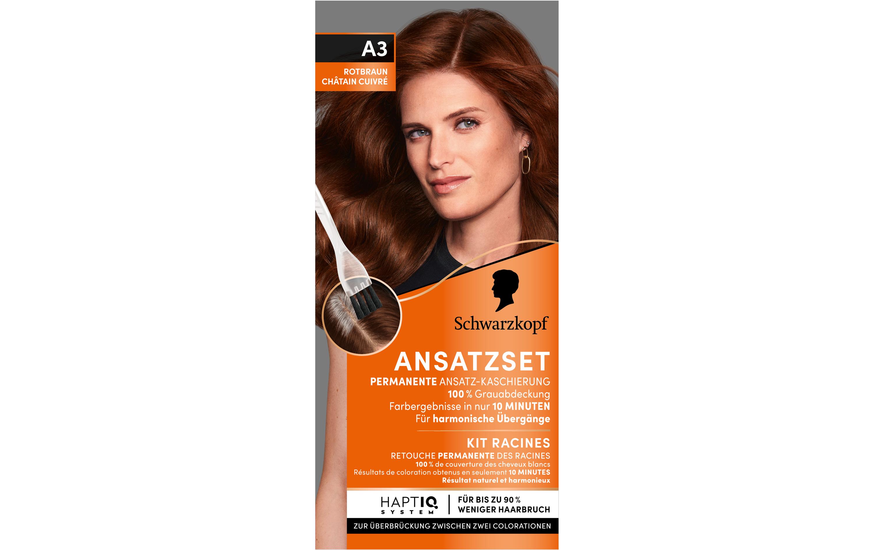 Haarcoloration Rotbraun A3Permanente Ansatz-Kaschierung verleiht dem Haar harmonische Übergänge