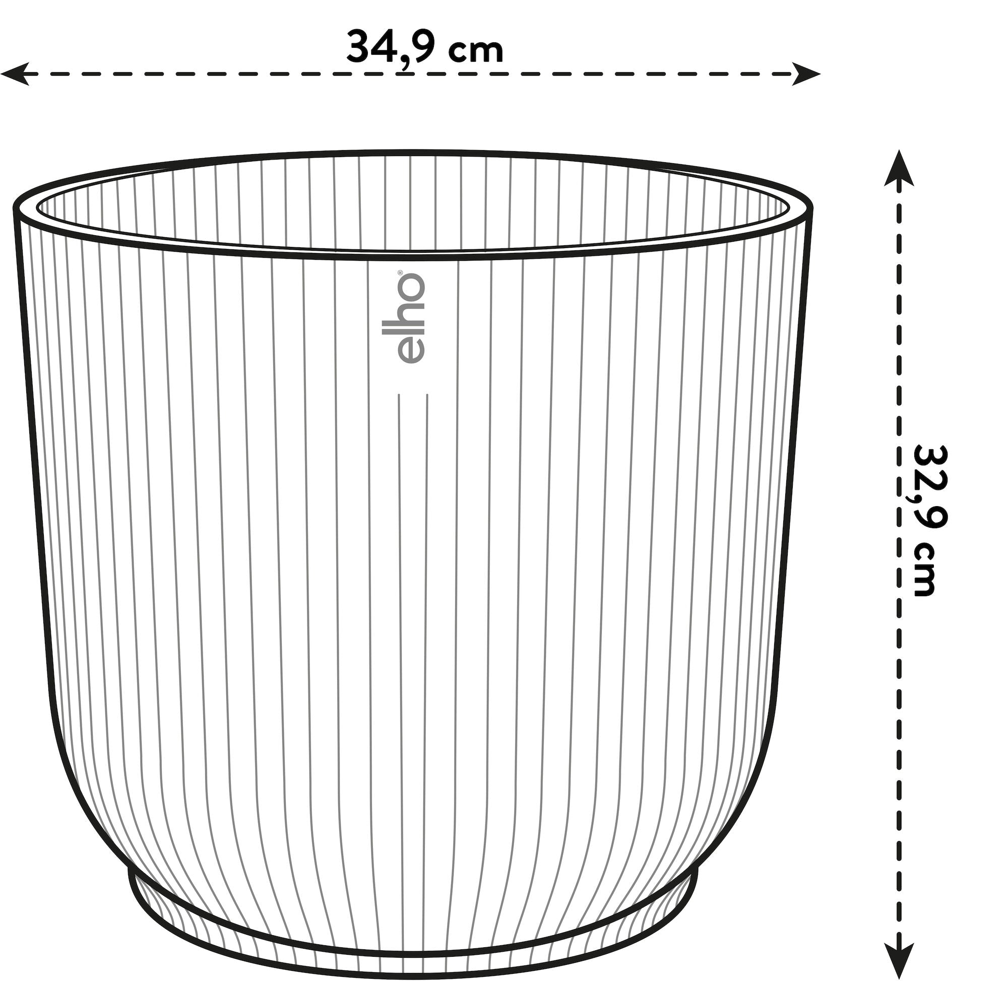 elho Vibes Fold Bloempot Ã 35 cm met Wielen