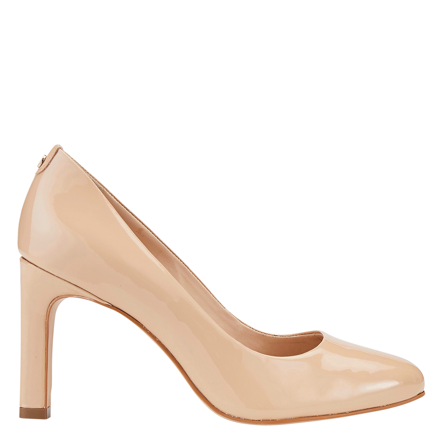 ZAINA - Escarpins en cuir verni | Beige