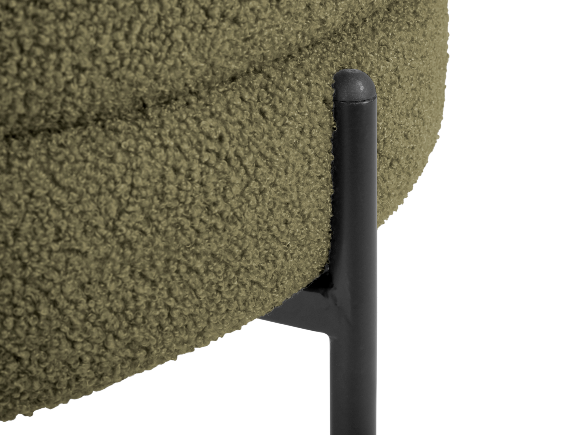 Chair Noble teddy curl moss green