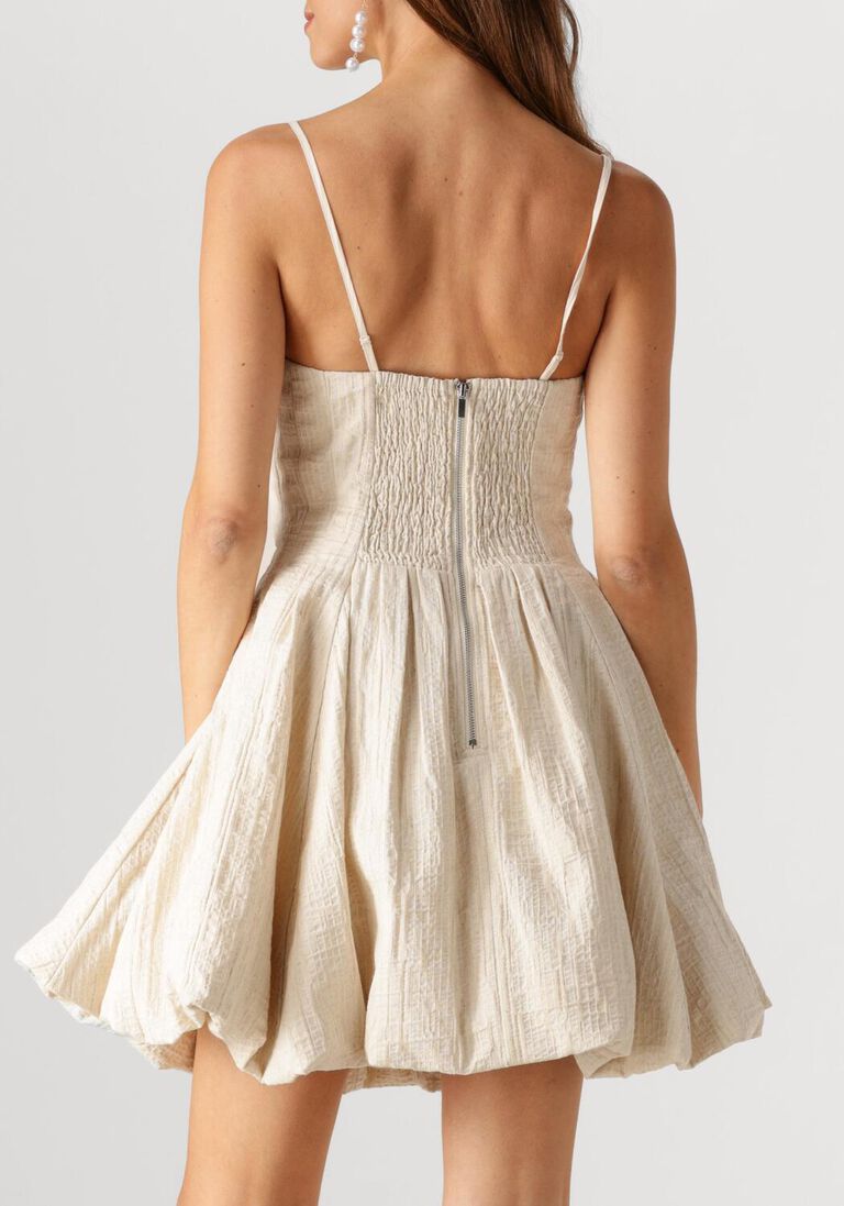 beige copenhagen muse mini jurk brinda dress