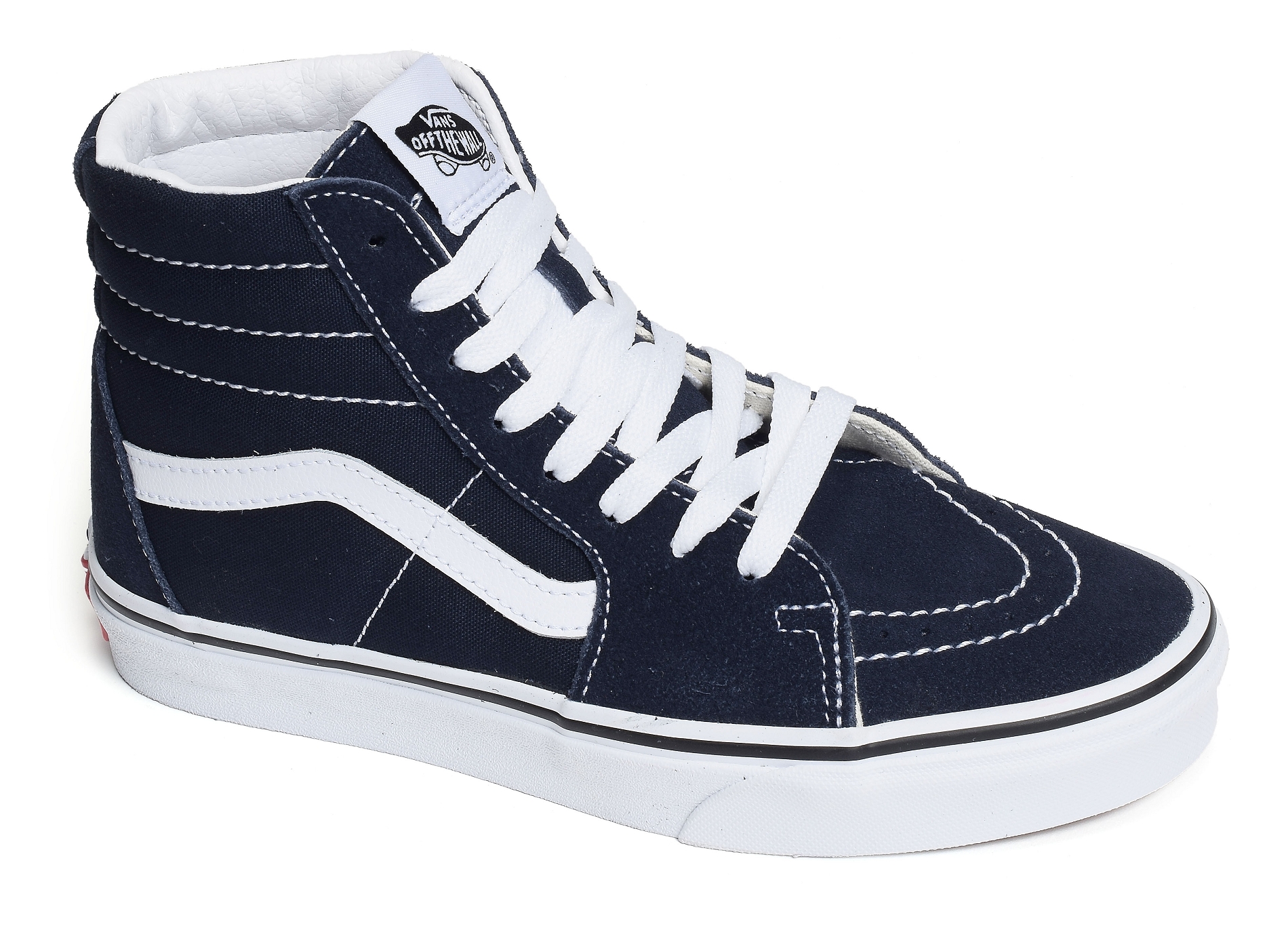 Ua sk8 hi marine blanc