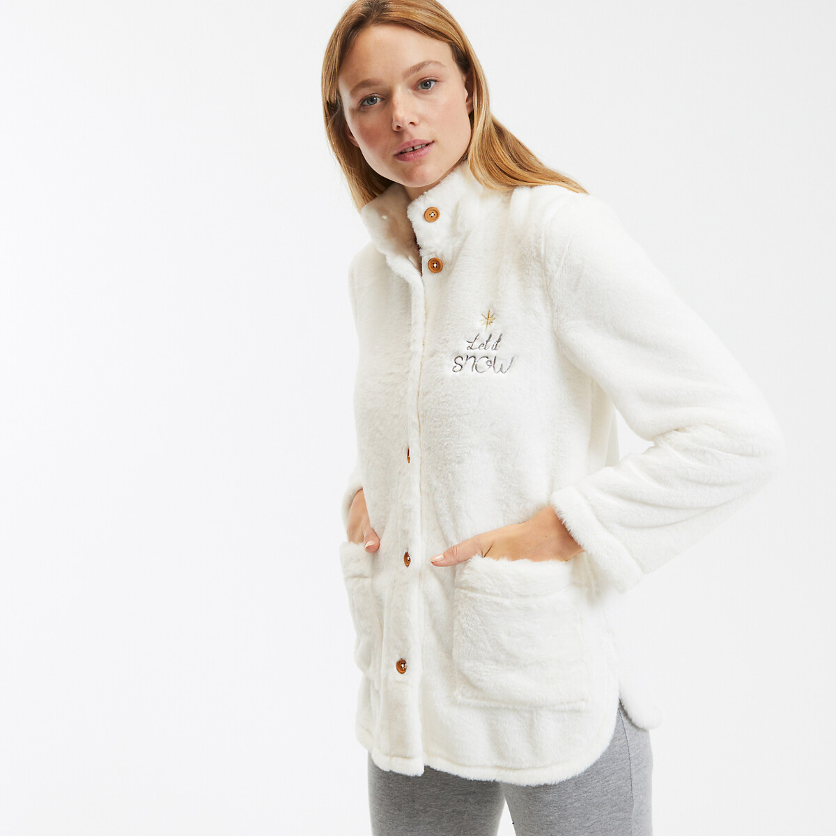 SO'HOME<br>Colete de pijama em lã sherpa