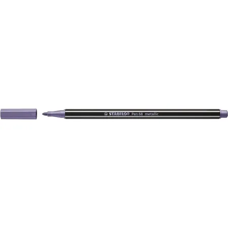 Premium Metallic-Filzstift - STABILO Pen 68 metallic - Einzelstift - metallic violett