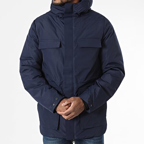 Parka Capuche XZ-62152 Bleu Marine