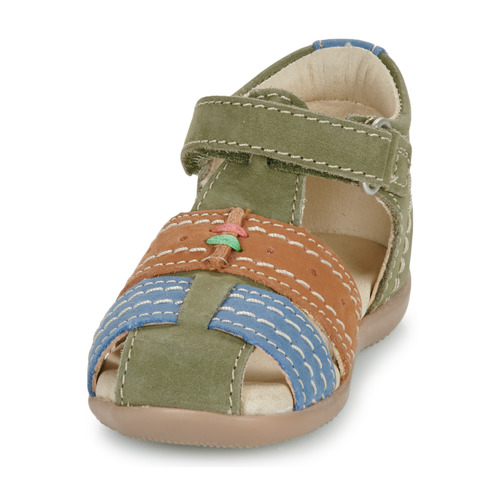 Kickers - BIGBAZAR-2 - Kaki / Marron / Bleu