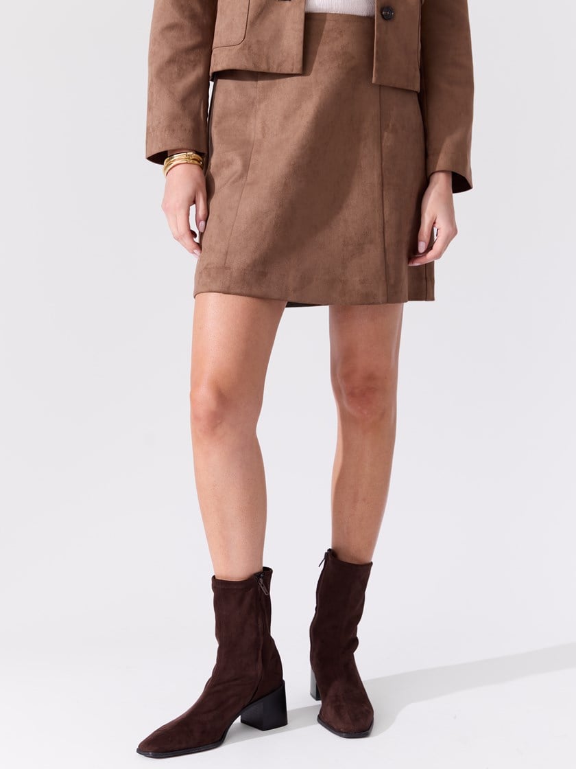 Tara skjørt Mocha Mousse