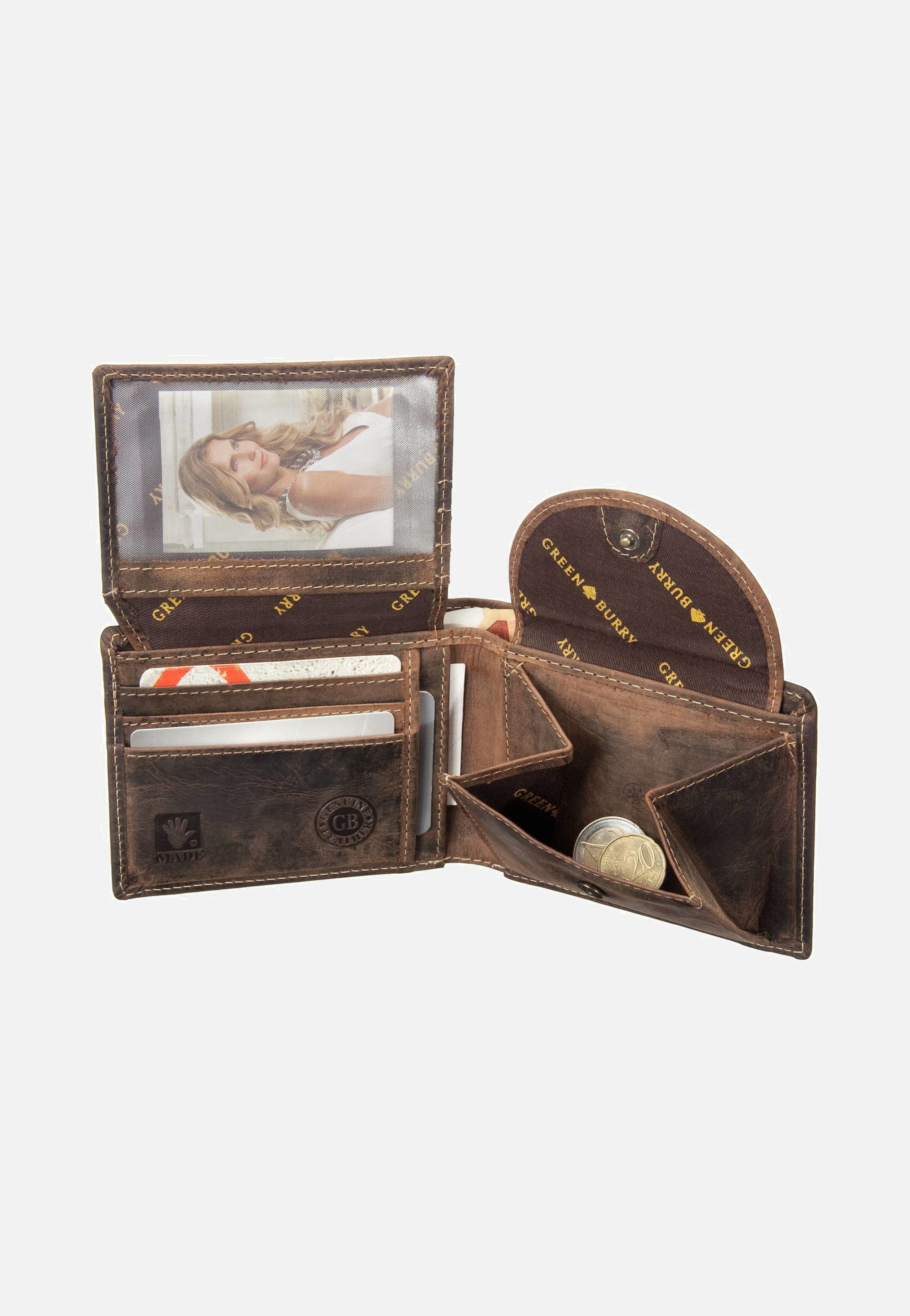 Vintage Sattelbraun - Portemonnaie