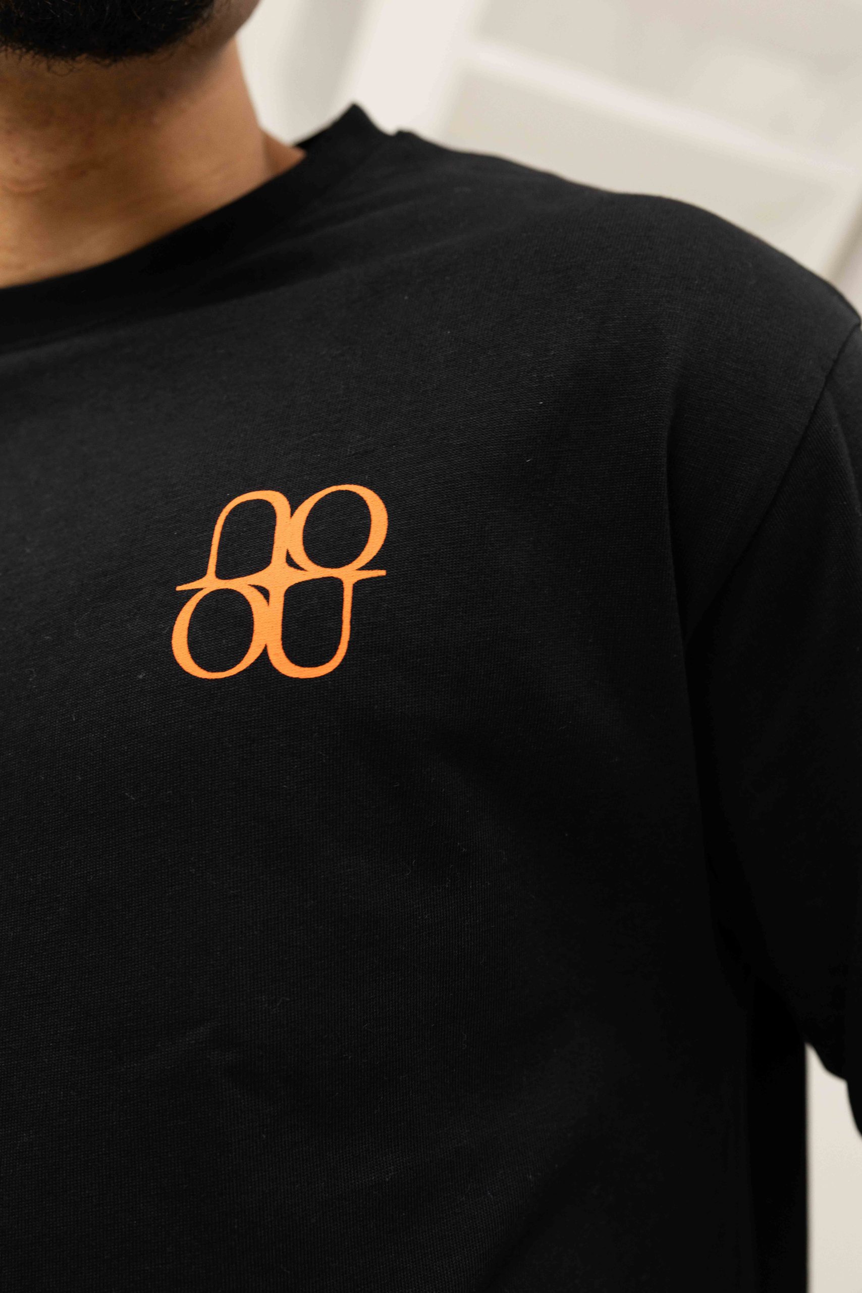 24 Uomo Symbol Longsleeve Shirt Heren Zwart/Oranje