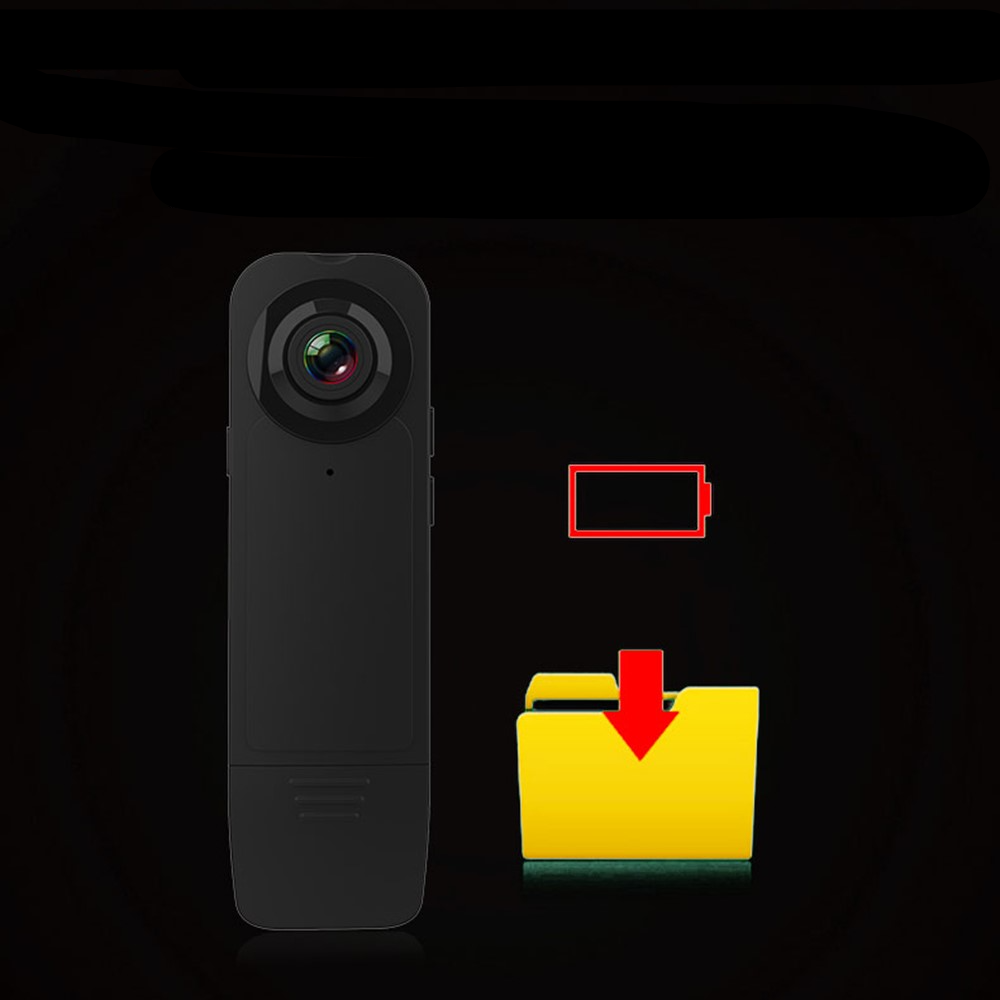 Mini Full HD 1080p Kamera Bodycam mit Infrarot Nachtsicht / Bewegungserkennung / MicroSD   Clip-Halter