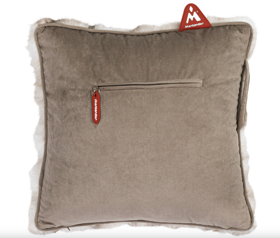 (45x45cm) Kabelloses Wärmekissen Home Deko Heat Pads Plüsch Heizkissen (HP-FF-TF) - Taupe