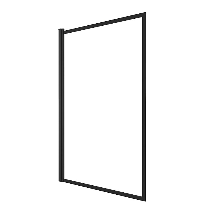 Pare baignoire Dark Edge pivotant noir 130 x 75cm Galedo