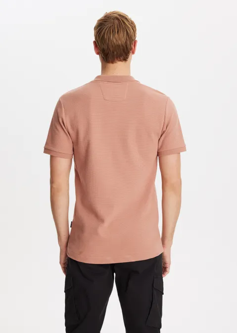 Johnny waffle polo rood (ROO.TE)