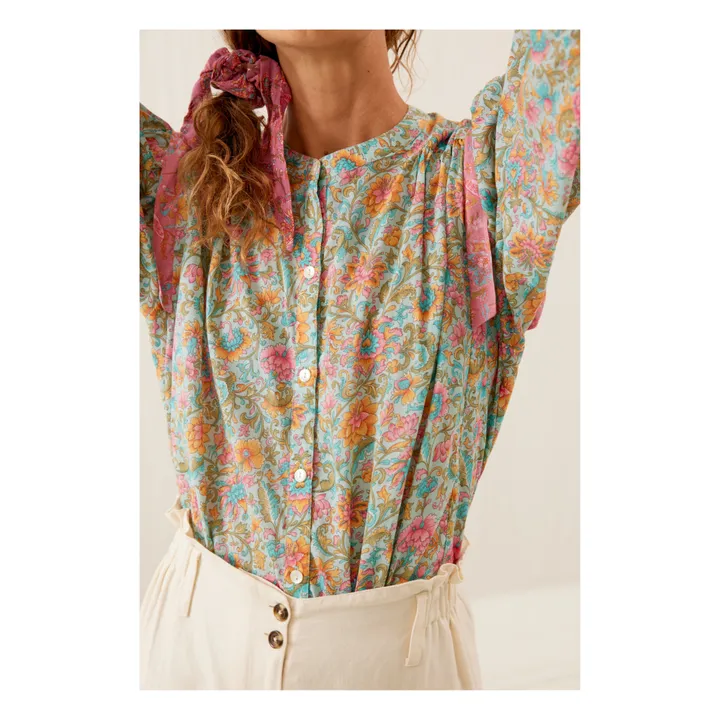 Louise Misha Blouse Jane Coton Bio - Collection Femme | Bleu