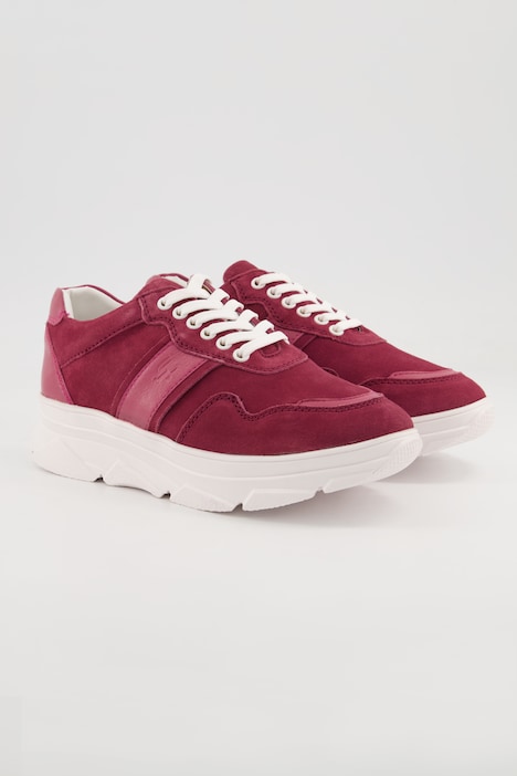Leder-Sneaker, Chunky-Sohle, Wechselfußbett, Weite H