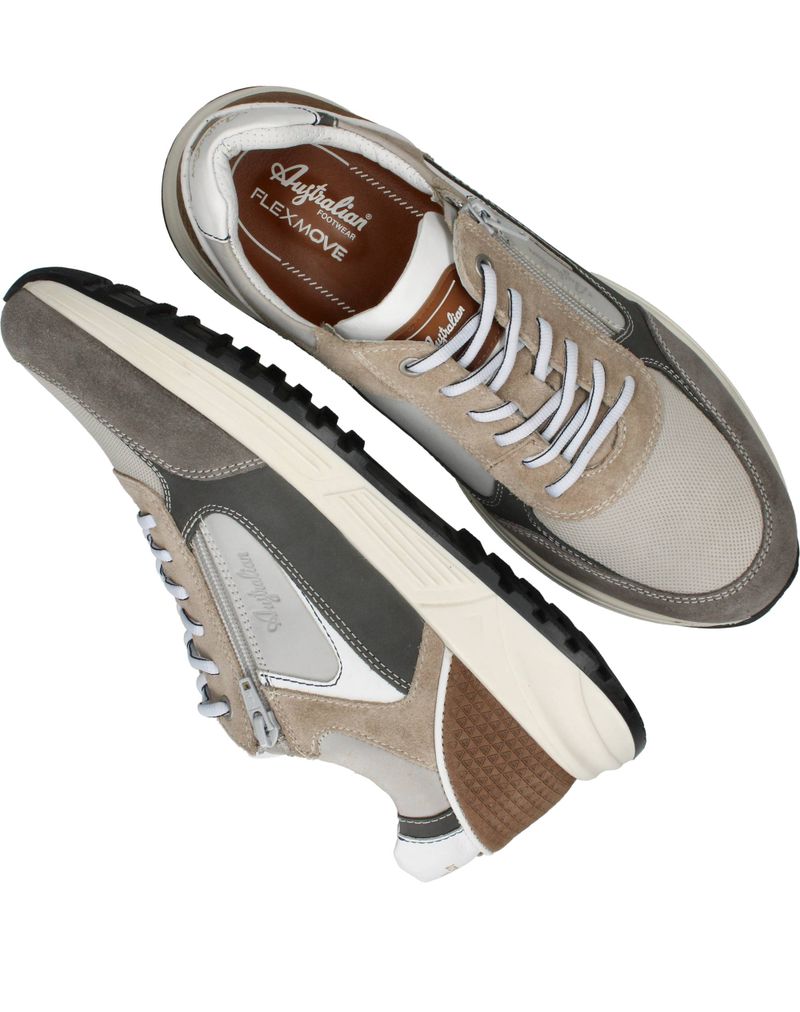 Australian Hawker Sneakers Taupe Heren