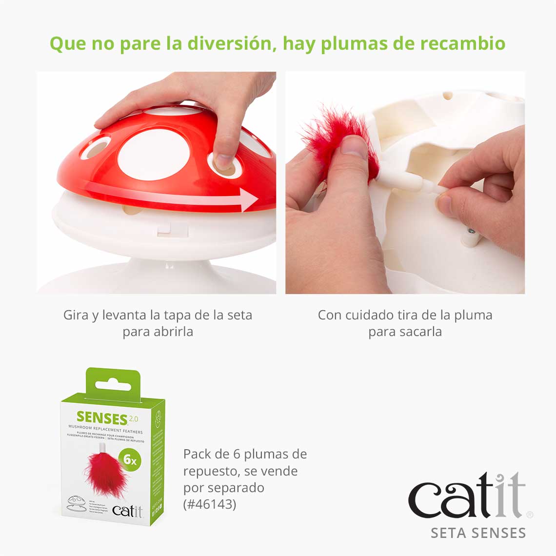 Brinquedo para gato cogumelo Catit Sense 2.0