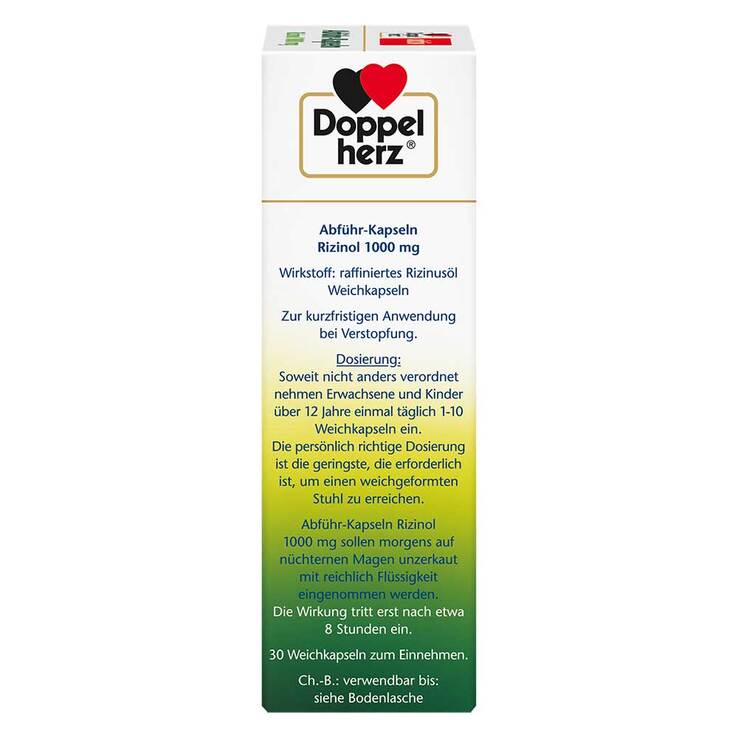 Doppelherz Abführ-Kapseln Rizinol 1000 mg, 30 St