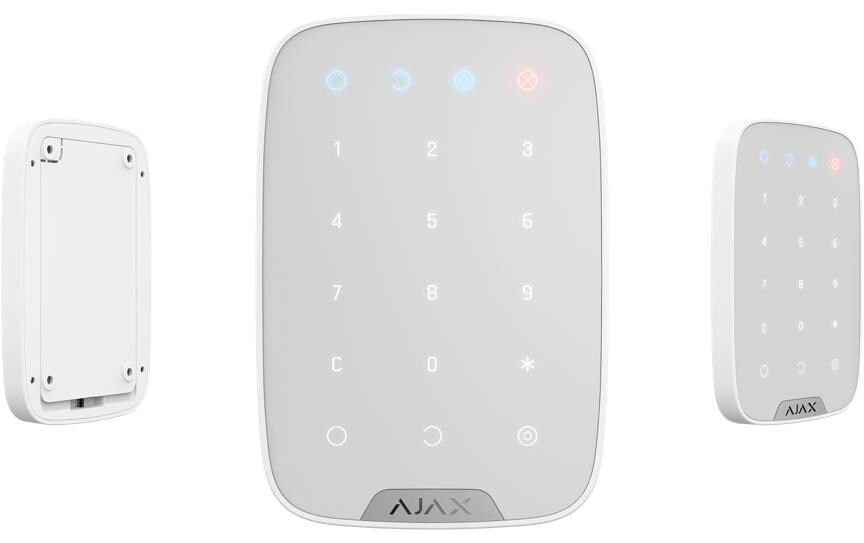 Bedienteil Baseline KeyPad Jeweller Weiss<br>Tastenfeld mit Wandhalterung