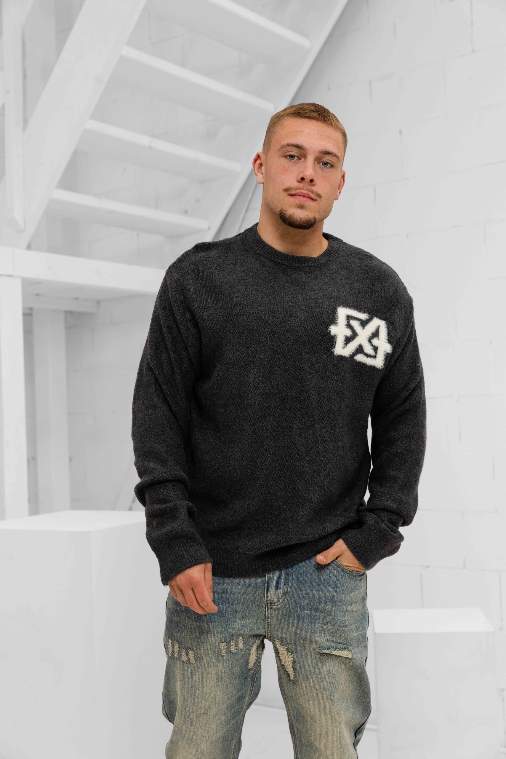 XPLCT Trust Sweater Heren Grijs