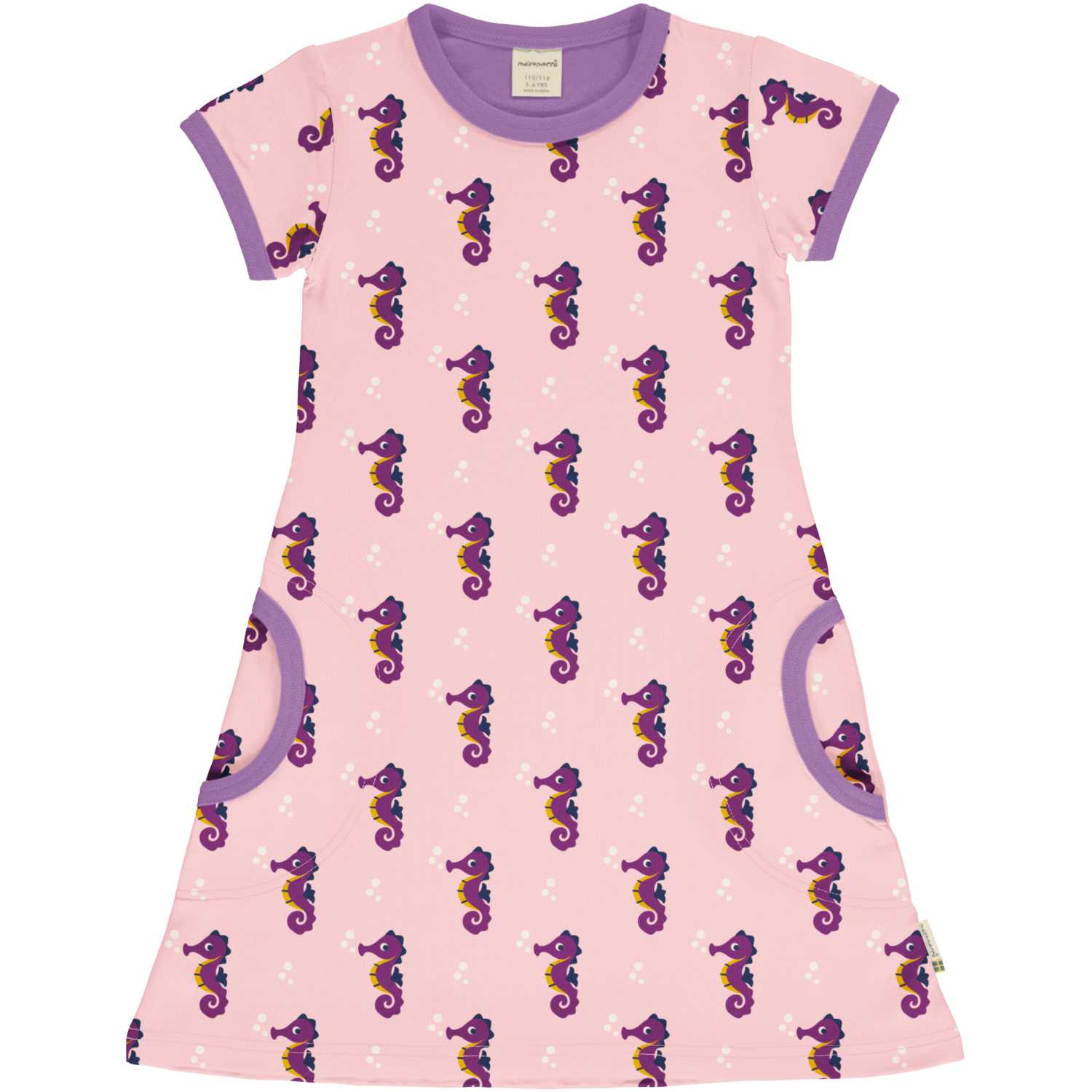 Kurzarmkleid SEAHORSE in rosa