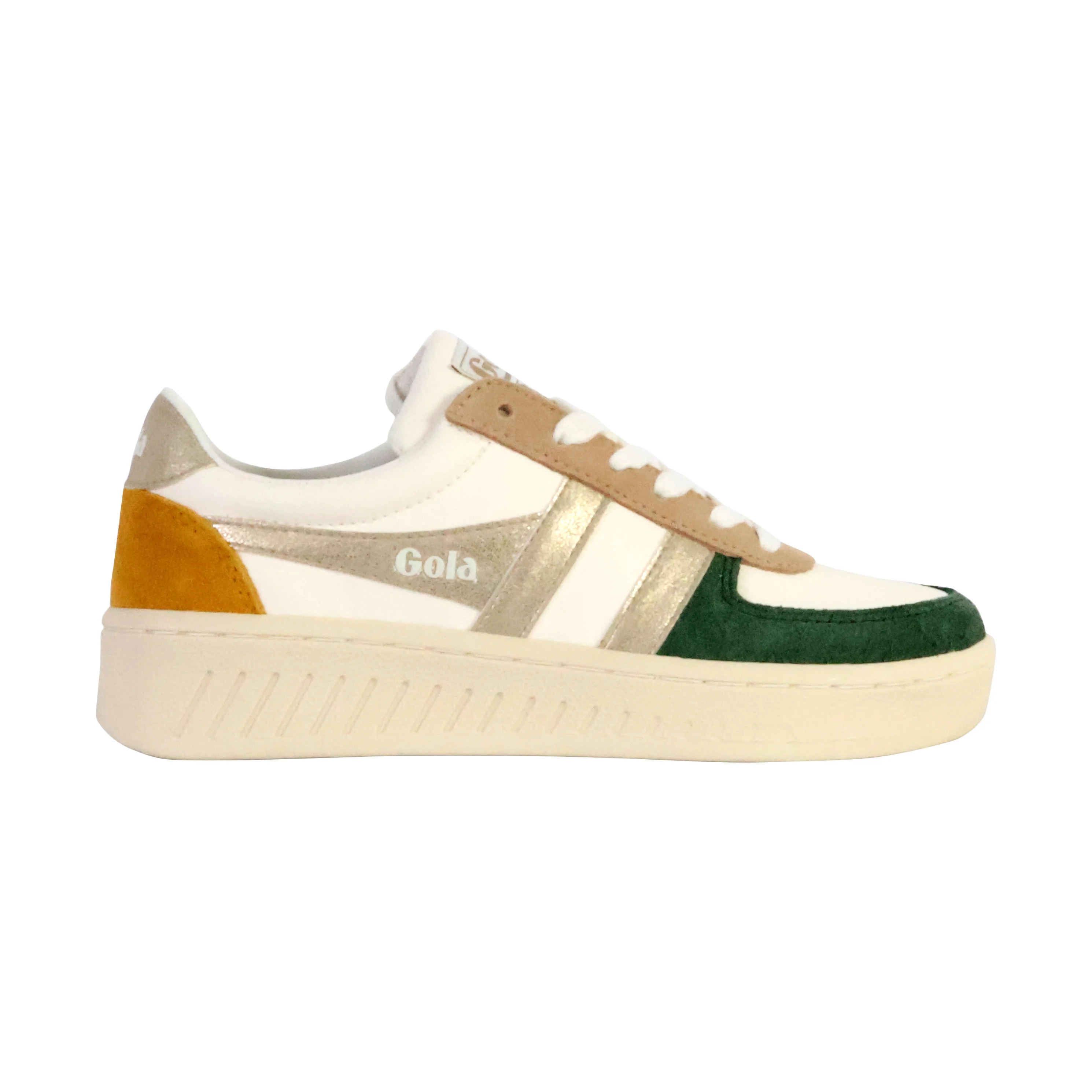 Basket cuirgrandslam quadrant | Blanc