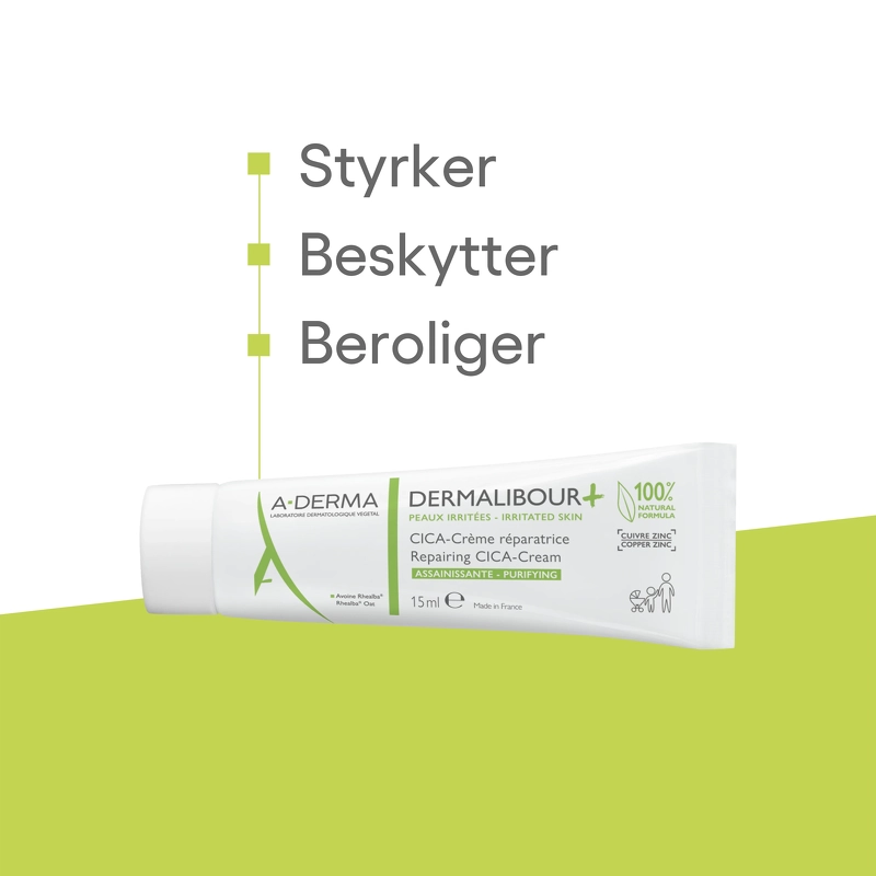 A-DERMA Dermalibour+ Repairing Cica-Cream 15 ml