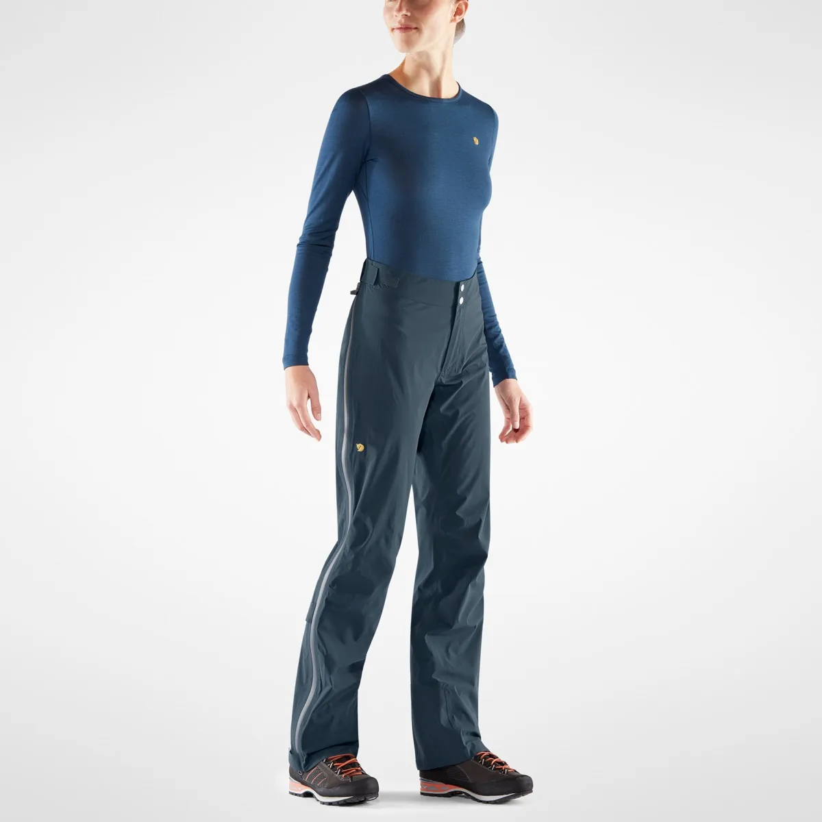 Fjällräven Women's Bergtagen Lite Eco-shell Trousers Regular Hokkaido Orange