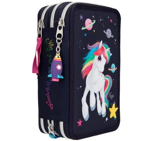 Depesche Ylvi & the Minimoomis 3-Fach Federtasche LED Space