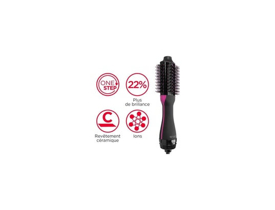 REVLON - Brosse chauffante Rvdr5282uke - seche-cheveux volumisant one step - cheveux co...