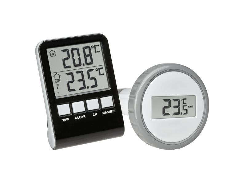TFA Dostmann Funk-Thermometer PALMA, für Pool Poolthermometer PALMA