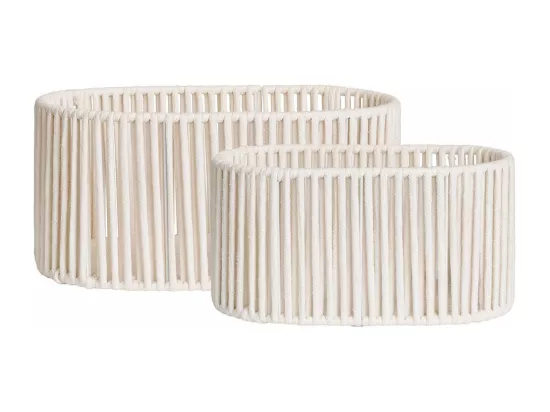 Arese paniers set de 2 offwhite.