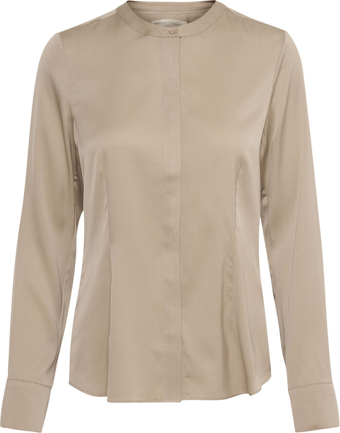 InWear LikoIW Shirt Premium - 93% Silk Cobblestone