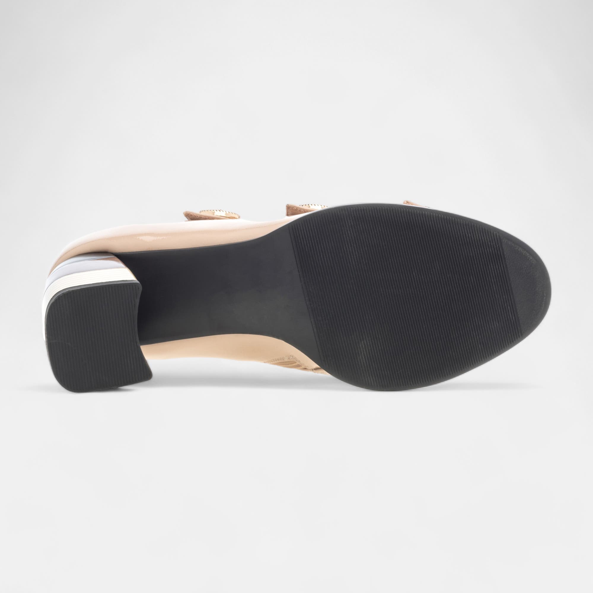 Nu-pieds à talon Femme beige