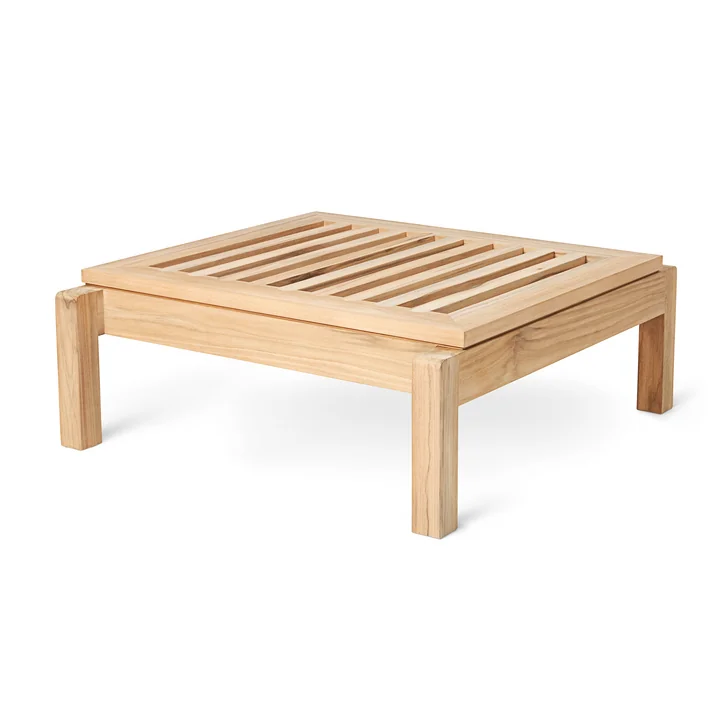 Carl Hansen - AH604 Fussbank für AH604 Sonnenliege, Teak unbehandelt