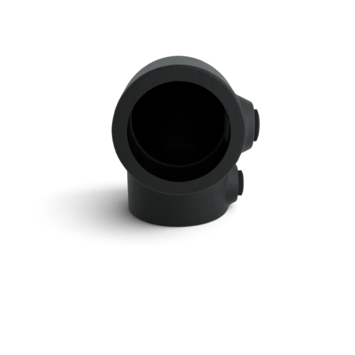 Novidade steigerbuis koppelstuk kniestuk zwart ø 21 mm