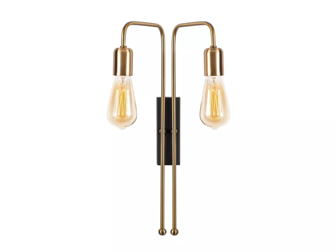Applique Murale Interieur, Lampe Murale Industrielle Bois, Vintage 25x20x45 Cm