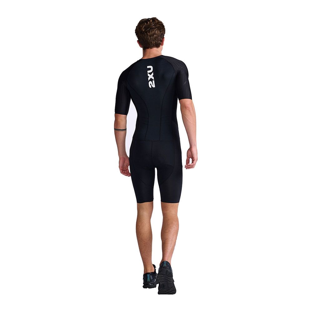 2xu AERO FZ - Combinaison trifonction shorty 6mm Homme black/white