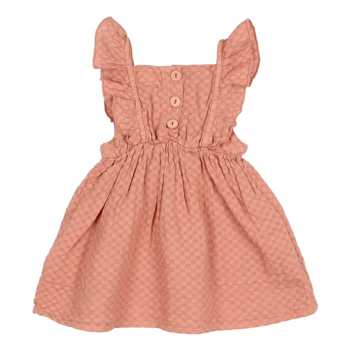 Búho Robe Coton Responsable Texturée Bébé | Terracotta