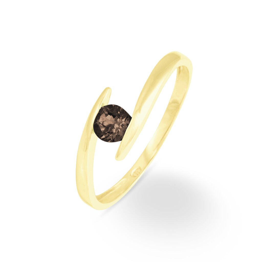 Bague Tiphaine Or Jaune Quartz