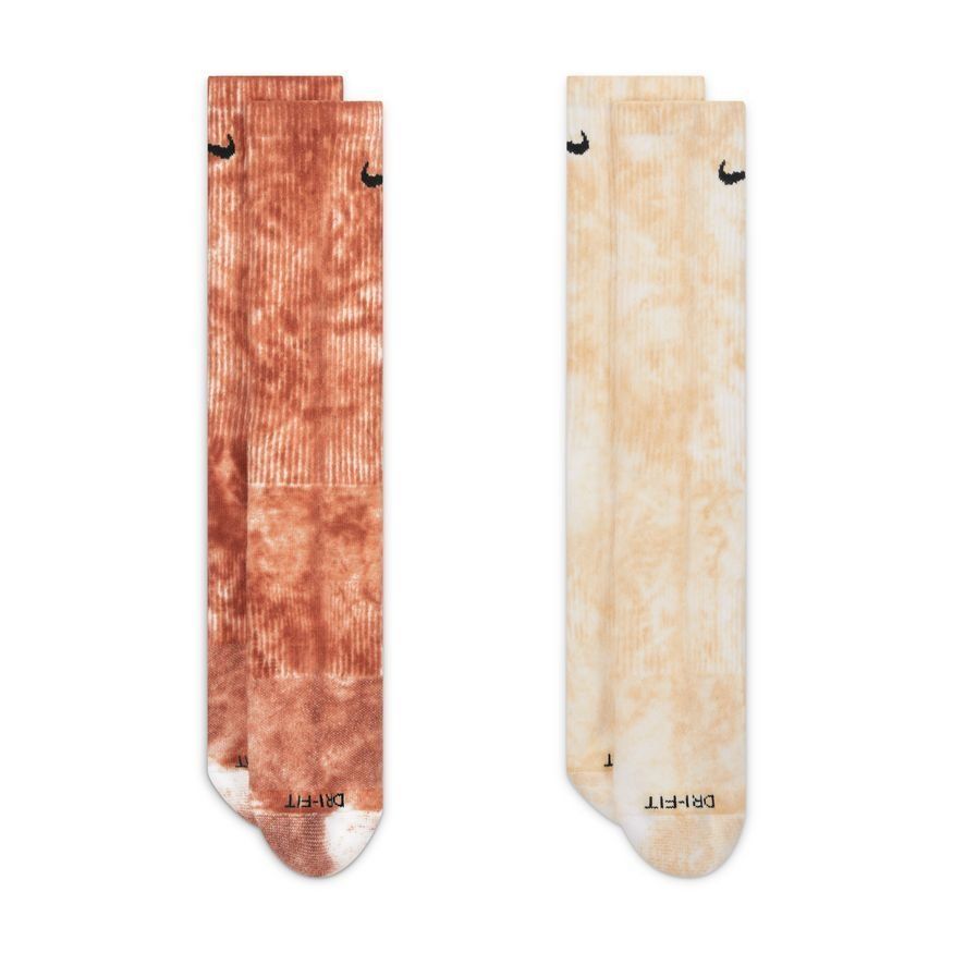 Nike Chaussettes Everyday Plus Cush Crew Tie-Dye 2-Pack - Orange/Jaune