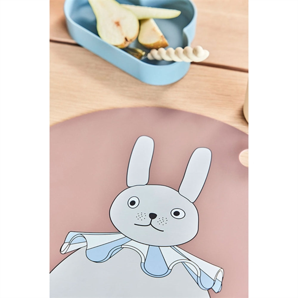 Dækkeserviet Rabbit Pompom Clay - OYOY