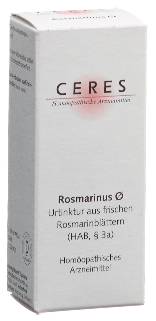CERES Rosmarinus recens<br>20 ml, Flasche, Urtinktur