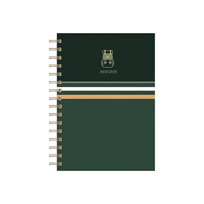 Kiub Pour Lui - Carnet de notes à spirale A5 - ligné - aventurier