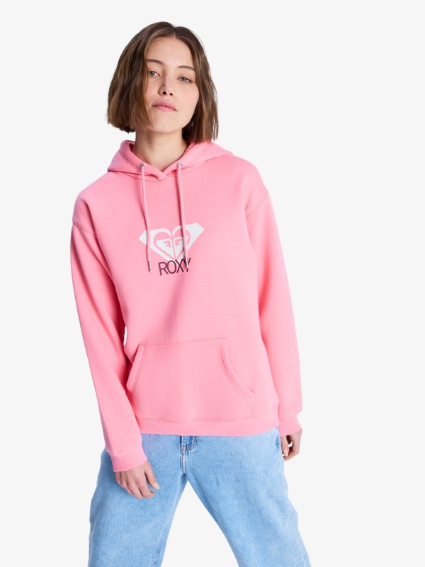 Surf Stoked Brushed Art Sweat à capuche Rose Femme