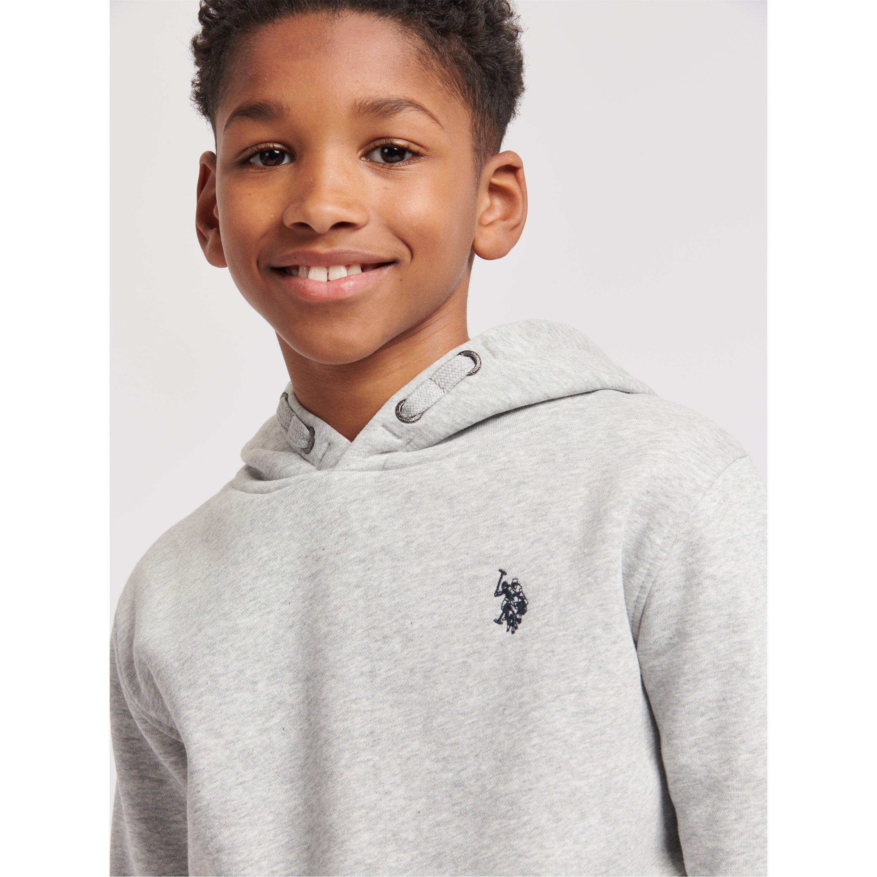 US Polo Assn Double Horsemen Brush Back Hoodie Childrens