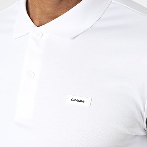 Polo Manches Courtes Slim Smooth Cotton 1657 Blanc