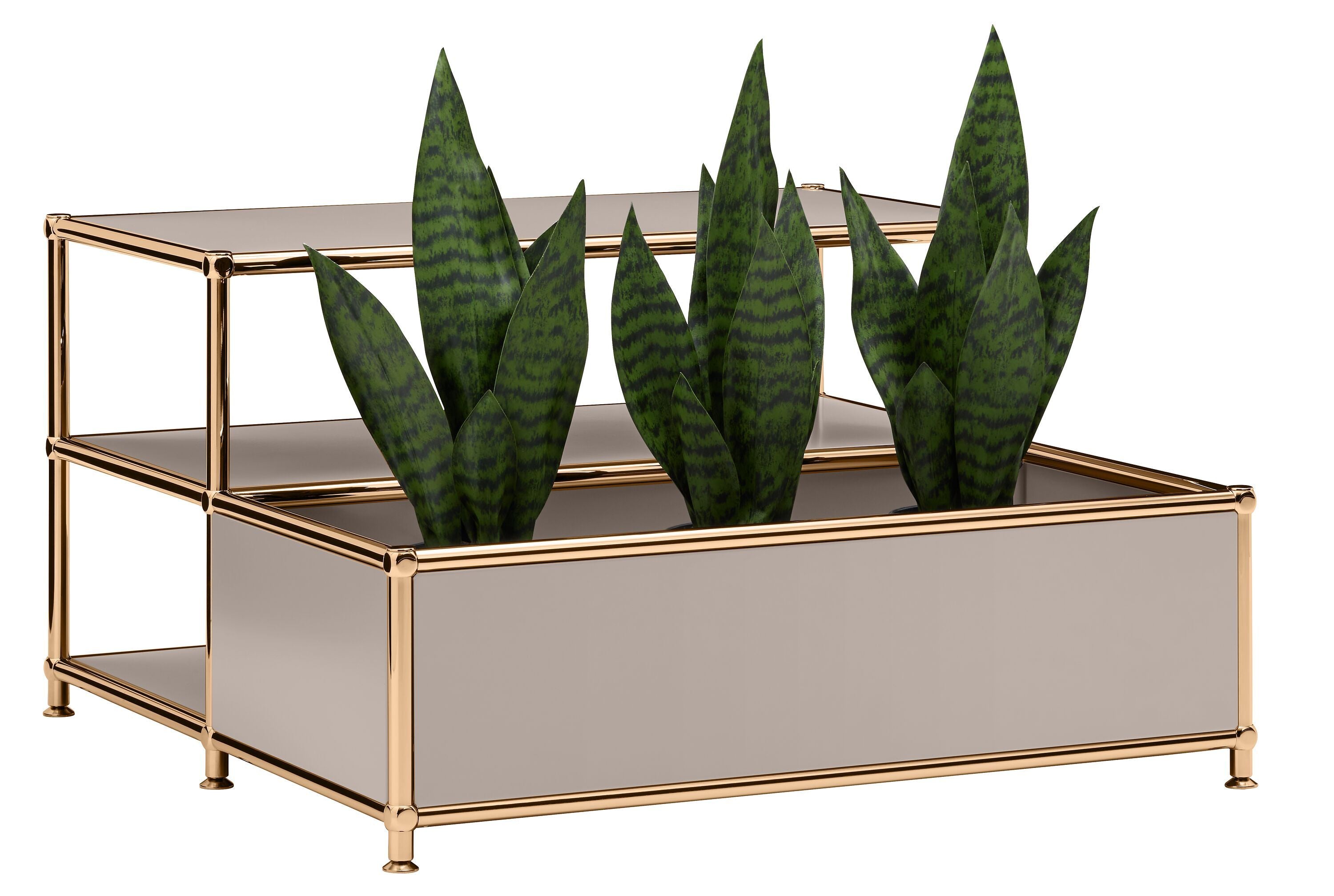 FLEXCUBE Salontisch - Taupe / B: 77.5 cm x T: 77.5 cm x H: 43.5 cm